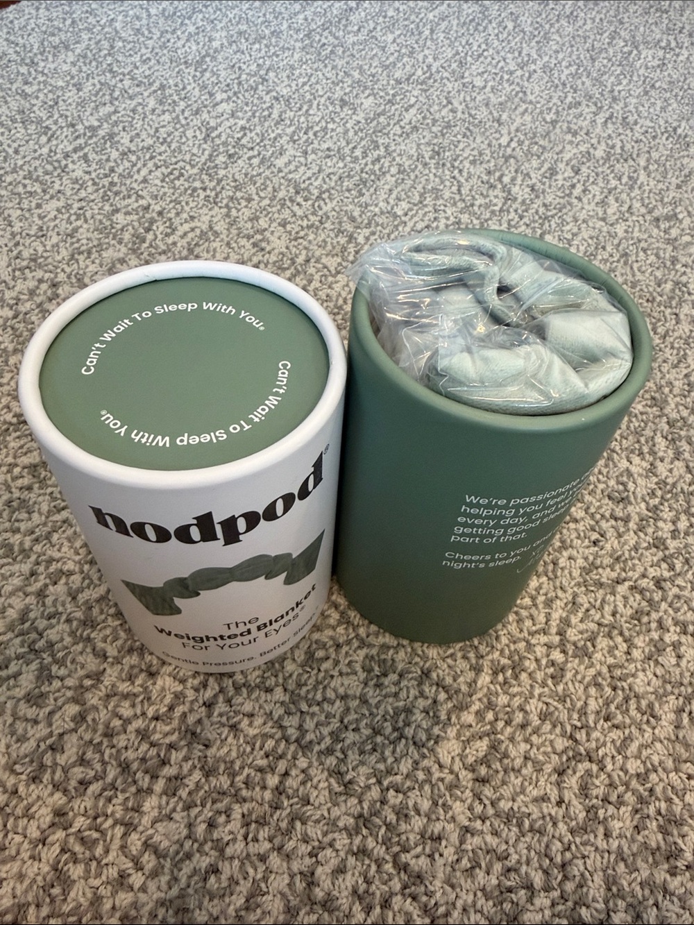 nodpod Sage Green Weighted Eye Blanket - Picture 3 of 3